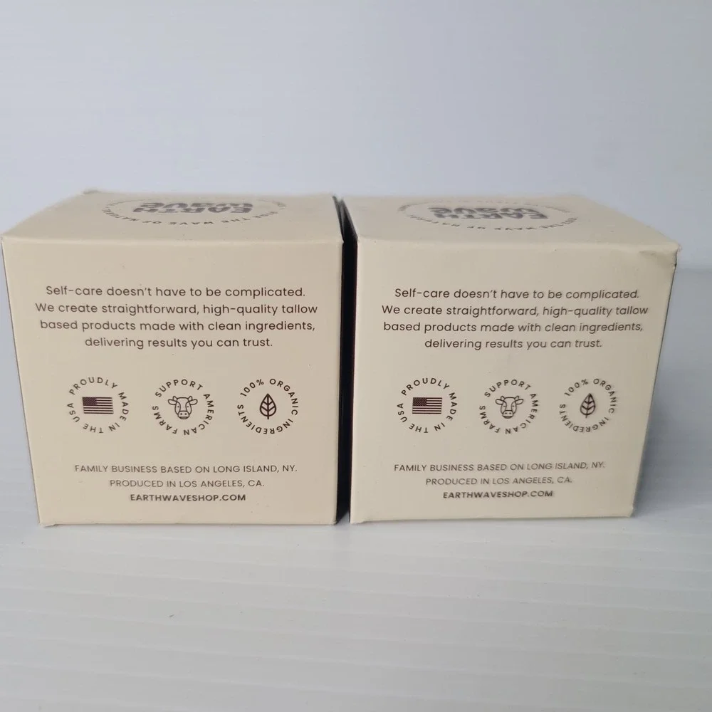 2 - Earth Wave All Natural Tallow Hair Clay 2.5oz Jars -‎ NEW